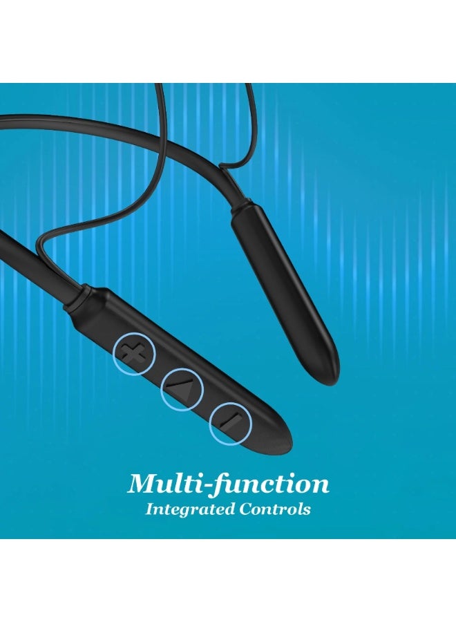 يونيكس سماعة العنق اللاسلكية Unix MX-1 Pro Soul | اتصال Bluetooth v5.4 | وقت تشغيل حتى 42 ساعة مع مشغلات 10 مم للباس | تقنية ENC لإلغاء الضوضاء لمكالمات واضحة | تشغيل/إيقاف مغناطيسي | شحن سريع من نوع Type-C - Image 5